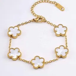 ISAMORA Stainless Steel Gold-Plated Enamelled Wraparound Bracelet image 2