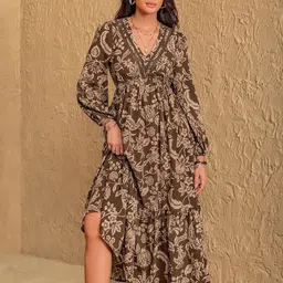 JC Mode Women Ethnic Motifs Print Maxi Midi Dress-picture-43