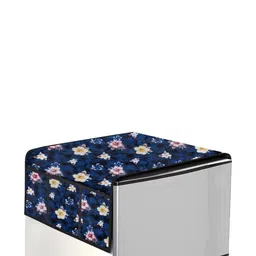 The Furnishing Tree Blue Printed Refrigerator Cover image 2