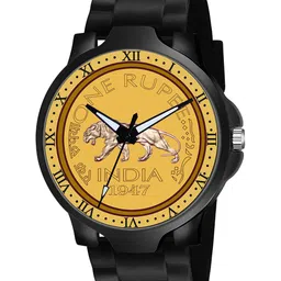 CSAMON Men Printed Dial & Bracelet Style Straps Analogue Watch 3KANBLK GOLDROM RS NEW PU image 4