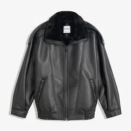 Bershka Double-Faced Oversize Jacket image 4