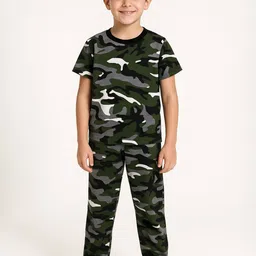 CoolTees4U Kids Printed Pure Cotton T-Shirt & Trousers Set-picture-18