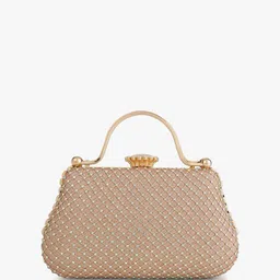 Justin Whyte Women Embellished Structured HAndheld Bag image 5