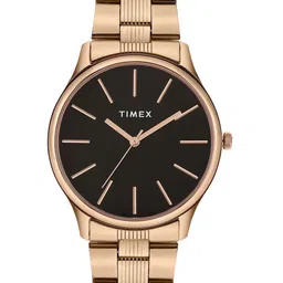 Timex Men Brass Embellished Dial & Stainless Steel Straps Analogue Watch TWTG73SMU04 image 1