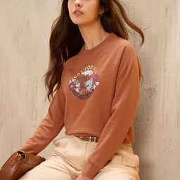 U.S. Polo Assn. Women Women Printed Pullover Sweatshirt image 5