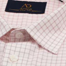 AD By Arvind Men Grid Tattersall Checks Striped Casual Shirt image 2
