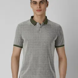 Van Heusen Sport Men Geometric Printed Polo Collar Cotton T-shirt-picture-50