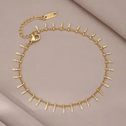 MYKI Stainless Steel Gold-Plated Wraparound Bracelet image 3