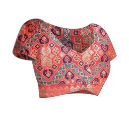 Anouk Rustic Ethnic Motifs Zari Banarasi Saree image 4