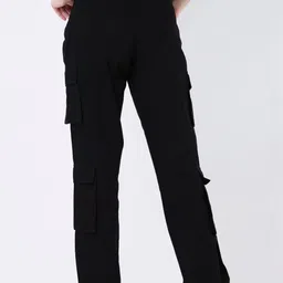 Blnk Mid-Rise Cargos Relaxed Fit Trousers image 4