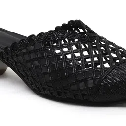 Carlton London Women Laser Cuts Block Mules image 3