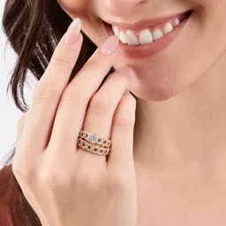 DressBerry Set Of 2 Stone Studded Finger Ring-picture-18