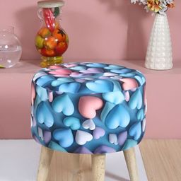 Shadowkart Blue & Pink Printed Wooden Ottomans-picture-49