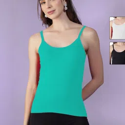 Dollar Missy Women Pack Of 3 Non Padded Camisoles-image-33