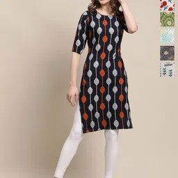 7Threads Women Pack of 6 Ethnic Motifs Printed Thread Work Floral Kurta-picture-21