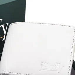 JONFY Men PU Two Fold Wallet image 4