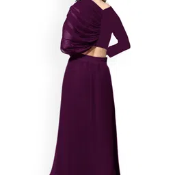 SANCIA Embroidered Crop Top & Skirt Co-Ords image 2