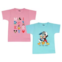Disney By Miss and Chief Boys Pack of 2 Mickey Mouse Bio Finish Printed Cotton T-shirts-picture-20