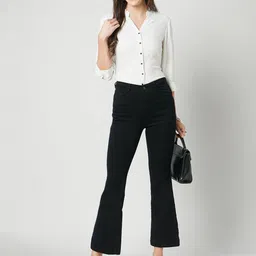 Kraus Jeans Women Flared High-Rise Jeans image 5