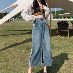 KPOP Straight Midi Skirt-picture-15