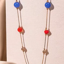 Priyaasi Gold-Plated Artificial Stones and Beads Necklace-picture-16