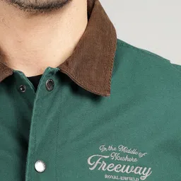 Royal Enfield Men Spread Collar Solid Casual Biker Jacket image 2