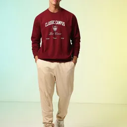 HRX by Hrithik Roshan Typography Printed Relaxed Fit Lifestyle Sweatshirt image 5