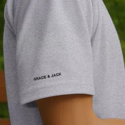 GRACE & JACK Men Typography Printed Round Neck T-shirt image 3