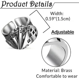 Teeragaj Textured Adjustable Finger Ring-picture-21