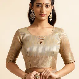 NEGRONI Floral Zari Embroidered Saree image 3