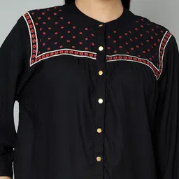 all about you Embroidered Shirt Style Top image 2