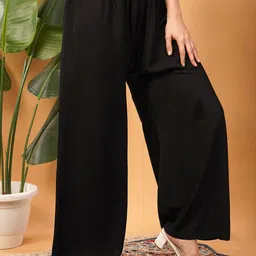 LEGITLOOKS Women Pack of 3 Slip-On Flared Palazzos image 4