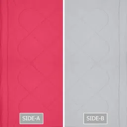 Doristyle Pink 250 GSM Checked Microfiber Double Bed Comforter image 3