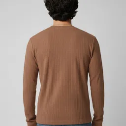 glitchez Geometric Self Design Relaxed Sweatshirt image 3