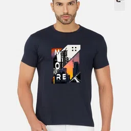 GLOBAL NOMAD Men 2 Printed Bio Finish Applique T-shirt-picture-10