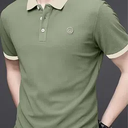 r.code by the roadster life co. R.Code by The Roadster Lifestyle Co. Men Solid Polo Collar Cotton T-shirt-picture-32