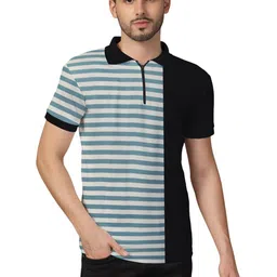 Blisstone Men Colourblocked Polo Collar T-shirt-picture-20