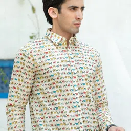OMSHARDA Men Comfort Printed Casual Shirt image 5