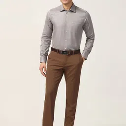 Blackberrys Men India Spread Collar Textured Cotton Slim Fit Casual Shirt-image-74