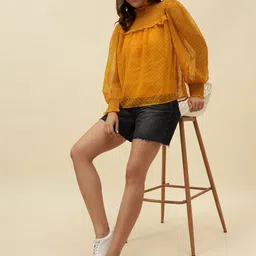 Beatnik Women Flutter Sleeve Georgette Top image 2