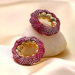SOHI Contemporary Studs Earrings-image-41