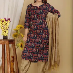 VIPY HANGER Women Cotton Blend Kurta Sets-image-35