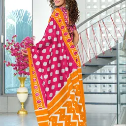KALINI Ethnic Motifs Block Print Saree image 2