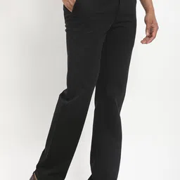 Indian Terrain Men Kansas Regular Fit Mid-Rise Trousers image 2