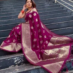 SHRIADINATH Woven Design Art Silk Banarasi Saree image 2