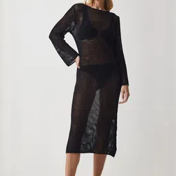 Happiness istanbul Women Self Design Cover-Up Dress-image-35