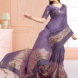 Rekha Maniyar Kalamkari Printed Sequinned Ready to Wear Saree image 4