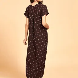 PASTEL CLIP Printed Maxi Nightdress image 5