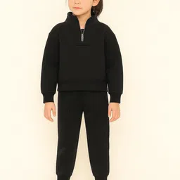 AWW HUNNIE Girls Mock Collar Long Sleeves Tracksuits-image-78