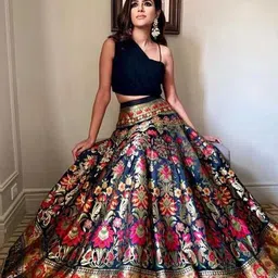 DREAM EXPORTER Ready to Wear Lehenga & Blouse With Dupatta image 4